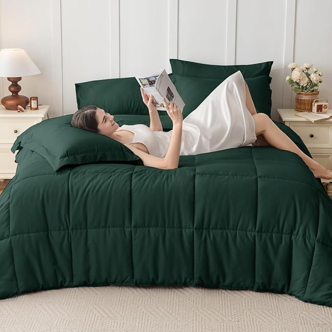 JOLLYVOGUE California King Comforter Set, Ultra-Soft Bed in a Bag Cal King Size - Image 7