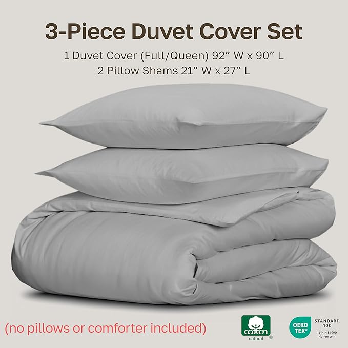 California Design Den 3 Pc Duvet Cover Set Queen Size/Full Size - Image 5