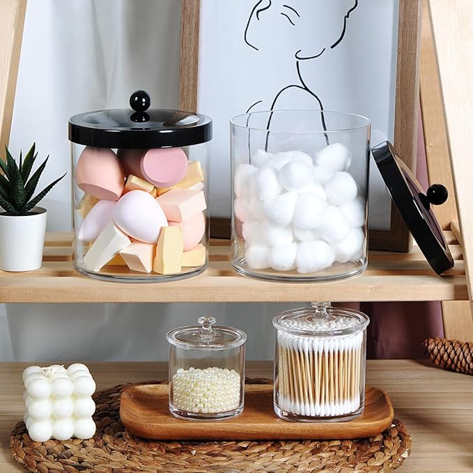 SheeChung 3-Pack Plastic Apothecary Jars - Image 5