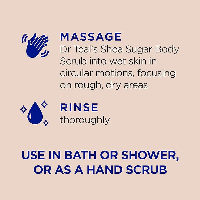 Dr Teal's Shea Sugar Body Scrub, Shea Butter - Image 3