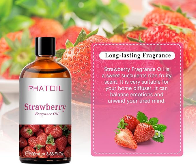 PHATOIL 3.38FL.OZ Strawberry Fragrance Oils - Image 5