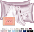 Silk Pillow Cases 2 Pack Queen Size by LYSHINSILKPILLOWCASES