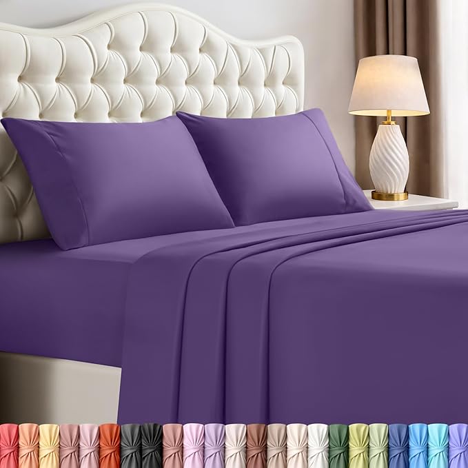 Utopia Bedding Full Size Sheet Set – 4 Piece Bed Sheets, Soft and Breathable by UTOPIABEDDING