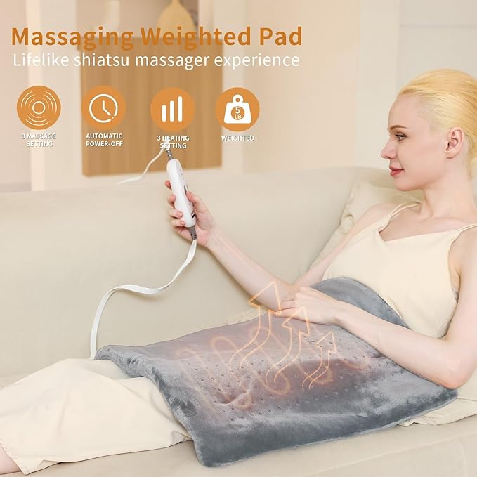 Weighted Massaging Heating Pad, Heating Pads - Image 3
