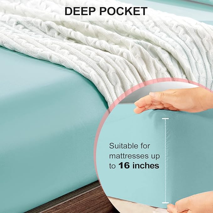 FreshCulture California King Fitted Sheet Only - Image 4