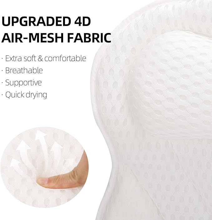 2 Pack Bath Pillow for Tub, Luxury Bathtub Pillow - Image 3