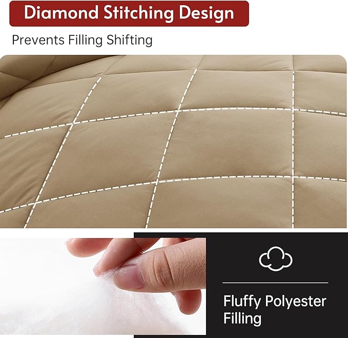 MUXHOMO 5 Pieces Twin Comforter Set, Reversible Bed in a Bag Twin Size - Image 7