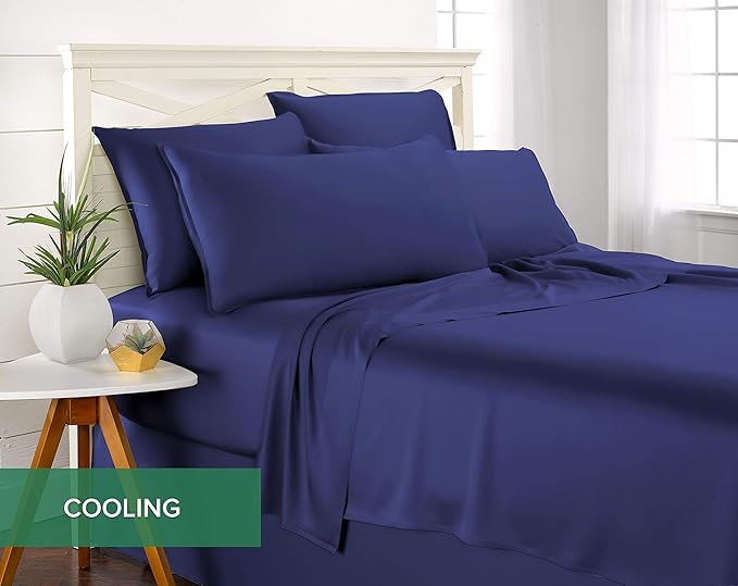 Pure Bamboo King Sheets, Genuine 100% Organic Viscose Derived from Bamboo Bed - Image 5