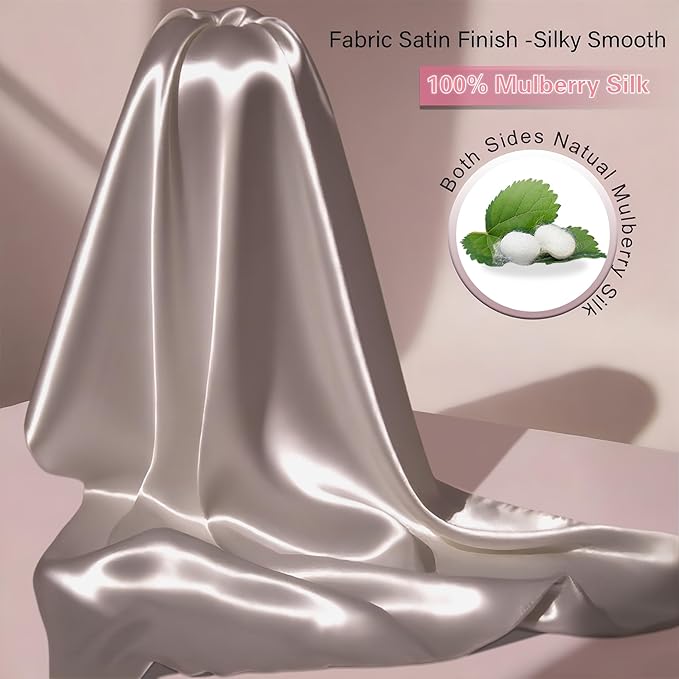 Mulberry Silk Pillow Cases 2 Pack Standard Size - Image 2