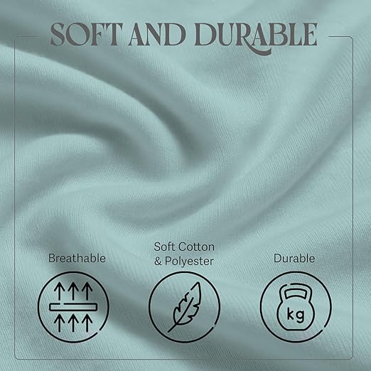 BLISSFORD - 6 Pack Fitted Hospital Bed Sheets - Cotton Rich Soft Knitted Jersey - Image 4
