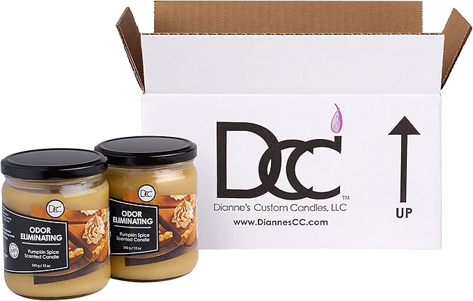 Pumpkin Spice Two Pack Odor Eliminating Highly Fragranced Candle - Image 2