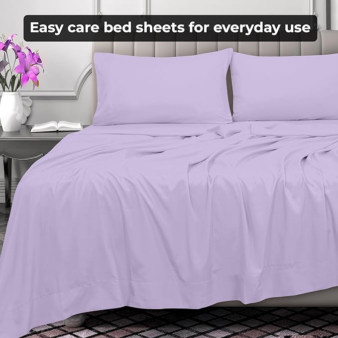 Royale Linens 2 Pack Bulk Flat Sheet Set - Image 7