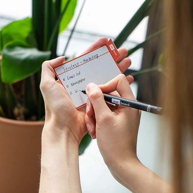 PATboard Scrum Board and Kanban Board - 16 Task Cards Medium - with nanocups® for Glass - Mint Green