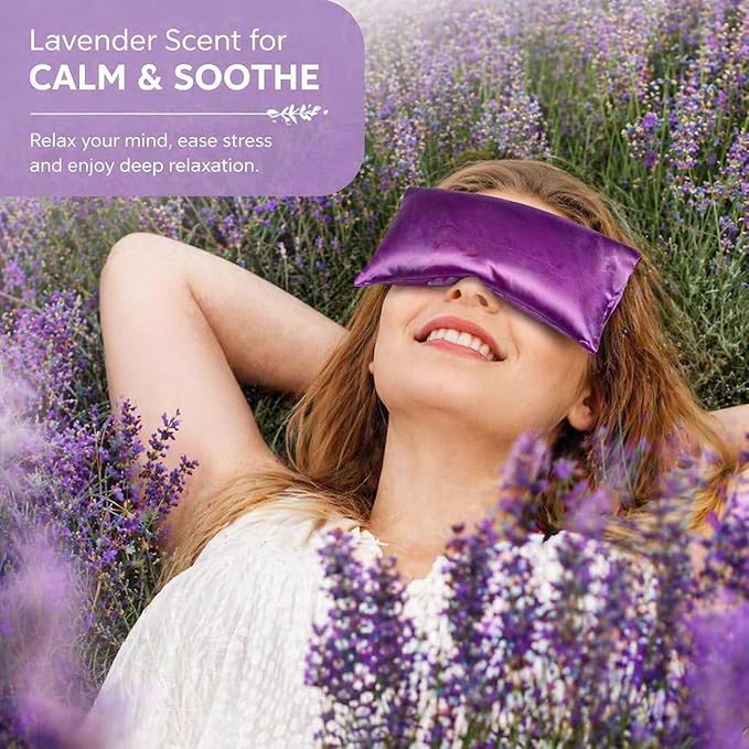 Lavender Eye Pillow for Relaxation & Sleeping – Aromatherapy Eye Pillow - Image 4