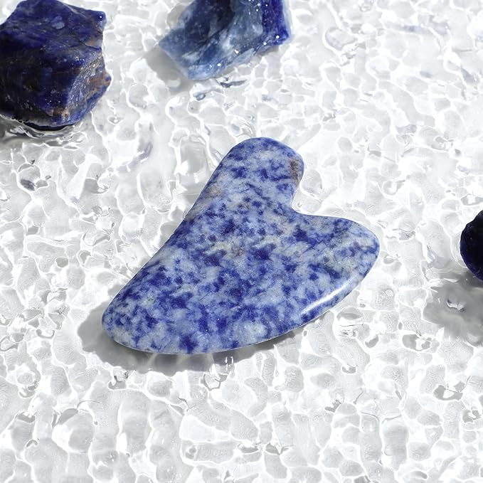 rosenice Gua Sha Facial Tools Natural Gua Sha Jade Stone - Image 3