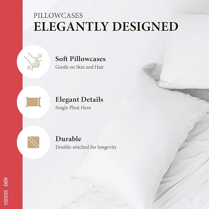 100% Egyptian Cotton King Size Sheet Set - Image 5