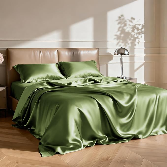 Love's cabin Twin Satin Sheets Sets - Image 2
