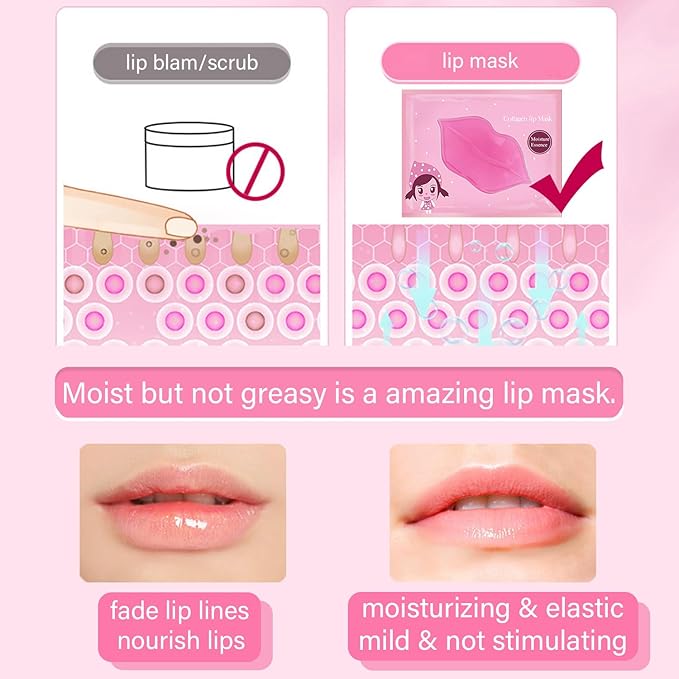 20 Pairs Lip Mask & Eye Mask, Under Eye Patches, Lip Mask Skincare, Bridesmaid - Image 8