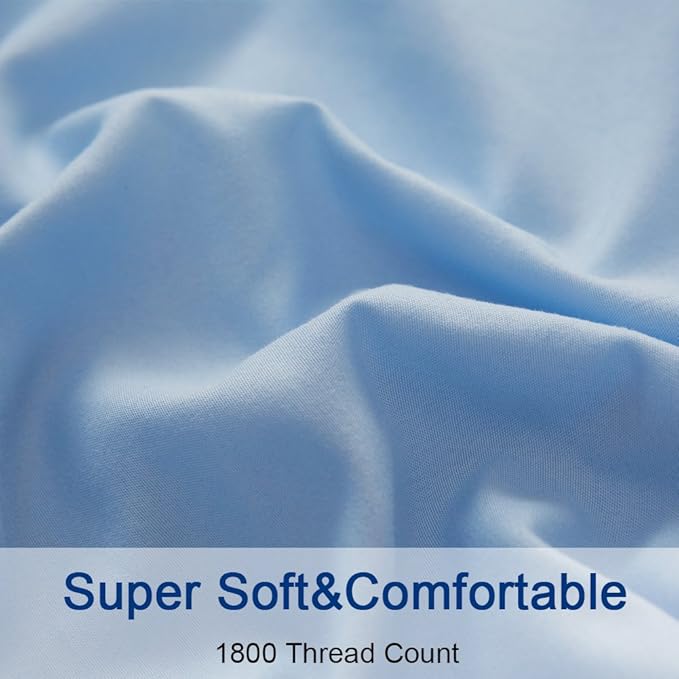SONORO KATE Bed Sheet Set Super Soft Microfiber 1800 Thread Count Luxury - Image 6