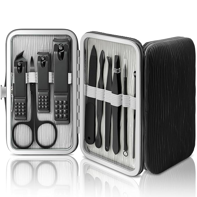 BLESWIN 10 in 1 Manicure Set, Professional Manicure Pedicure Kit by BLESWIN