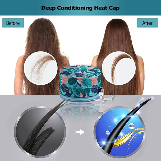 VICARKO Hair Steamer for Deep Conditioning, 10-Level Heats Up Quickly, 118” - Image 2