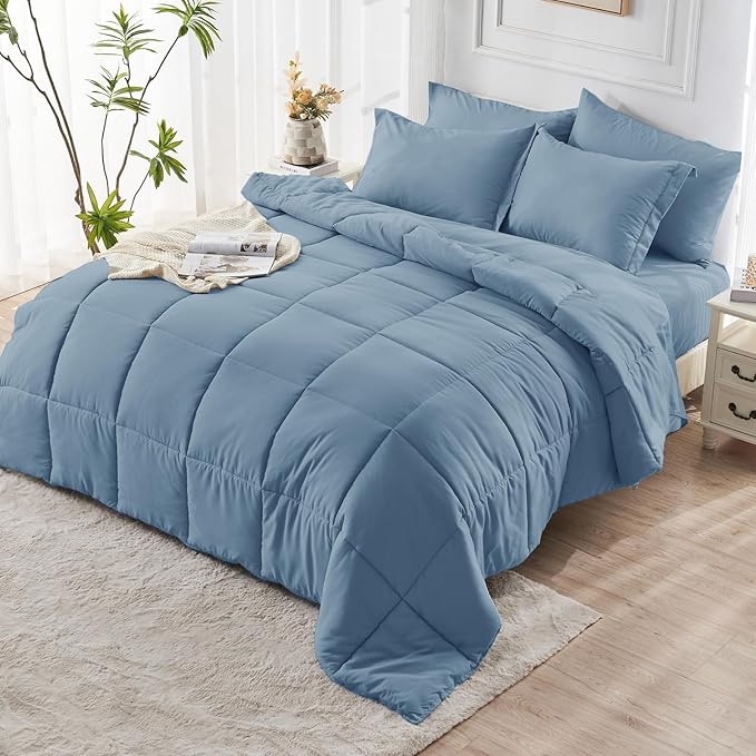 JOLLYVOGUE Twin XL Comforter Set, Ultra-Soft Bed in a Bag Twin XL Size 5 Pieces - Image 8