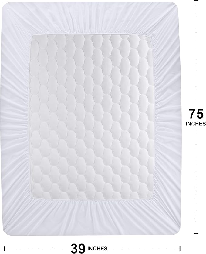 Utopia Bedding Waterproof Mattress Protector, Twin Mattress Pad, Quilted Fitted - Image 4