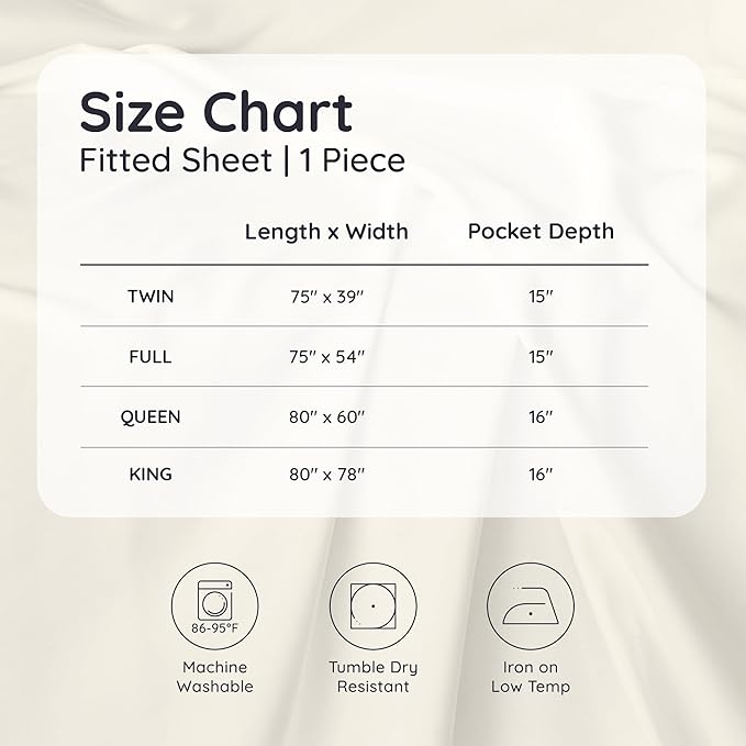Bambaw 100% Viscose Derived from Bamboo Fitted Sheets King Size, Cooling Fitted - Image 8