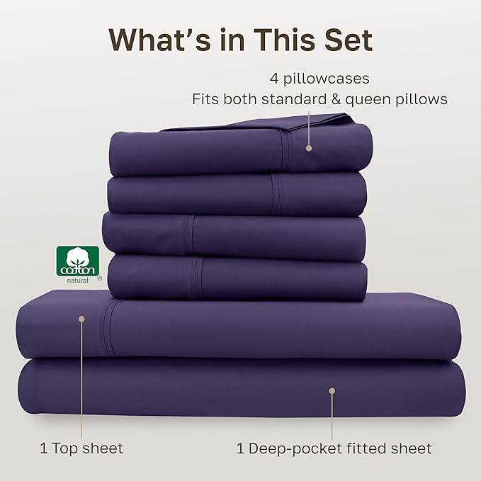 California Design Den 6-Pc Queen Size Sheet Set - Image 4