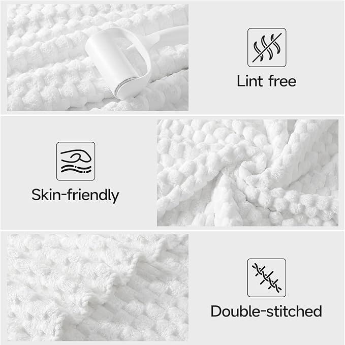 REDKISS White Microfiber Towels Set of 6-35x70 Inches Oversized Bath Sheets - Image 5