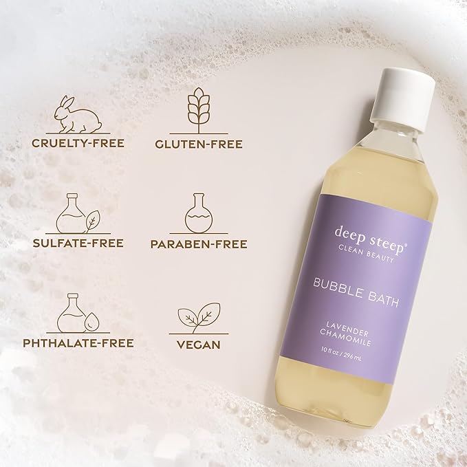 Deep Steep Bubble Bath, Lavender Chamomile, 10 oz – Soothing Soak - Image 8