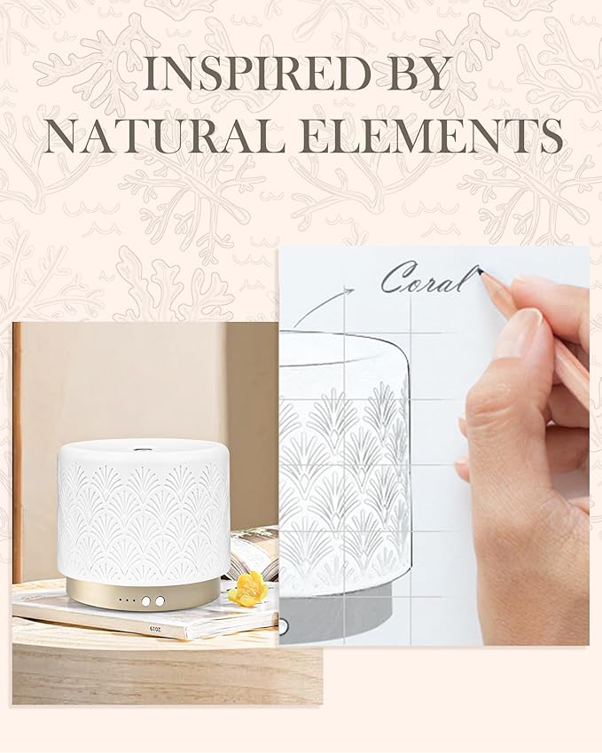 Essential Oil Diffuser - 280ml Ceramic Diffuser - Image 4