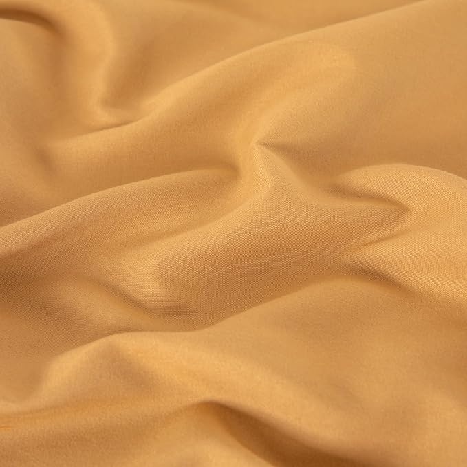 Queen Flat Sheet Only， 90x102Inch Light Brown - Image 7