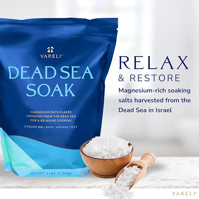 Yareli Magnesium Flakes, Dead Sea Bath and Foot Soak, Alternative to Epsom Salt - Image 5
