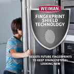 Weiman Stainless Steel Cleaner Kit - Removes Fingerprints, Residue, Water Marks, and Grease