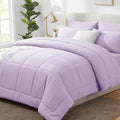 CozyLux Full Size Comforter Sets Lavender, 7 Pieces Bed in a Bag, Light Purple by CozyLux