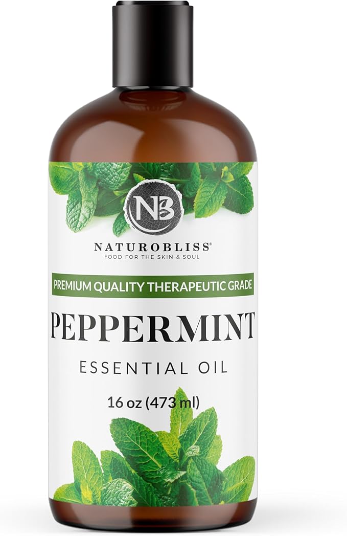 NaturoBliss Peppermint Essential Oil, 100% Pure and Natural Therapeutic Grade by NaturoBliss