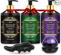 Pjordo 3 Pack Massage Oil for Massage Therapy, Lavender Oil for Relaxation by Pjordo