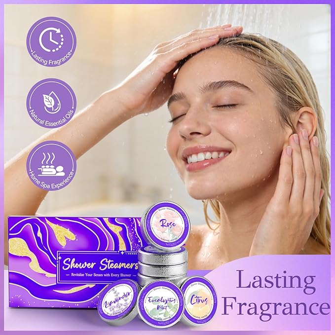 8 Pcs Shower Steamers Aromatherapy: Birthday Gifts - Image 4