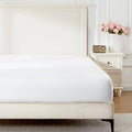 ROSE&RISY White Twin Fitted Sheet, Soft and Breathable by ROSERISY