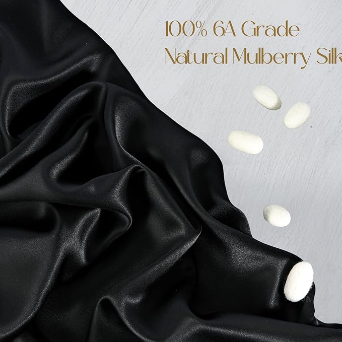 ZIMASILK 100% Pure Mulberry Silk Pillowcase 2 Pack, Soft and Smooth, Both Sides - Image 2
