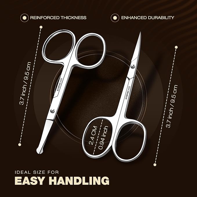 Utopia Care Eyebrow Scissors, Professional Stainless Steel Small Shears - Image 2