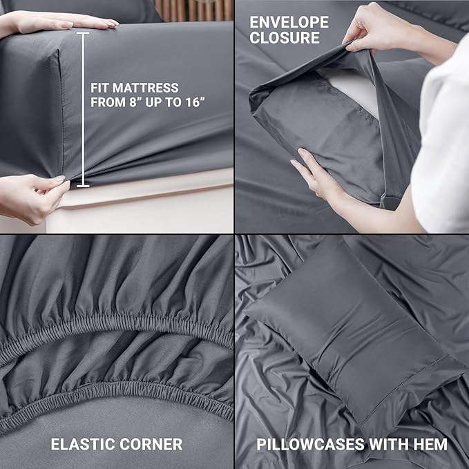 Utopia Bedding Twin XL Bed Sheets Set - Image 3