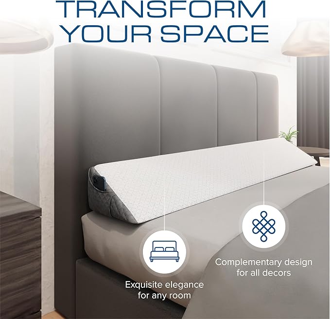 Kolbs Bed Wedge Pillow for Headboard Gap | Bed Gap Filler | Modern Stylish - Image 5