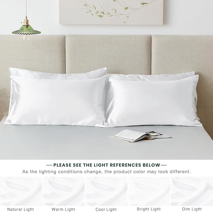 Love's cabin Satin Pillowcase Set of 2 Standard Size 20x26, Cooling Pillow - Image 7