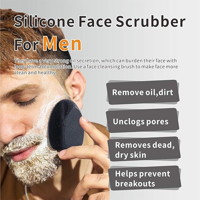 Silicone Face Scrubber, Soft Face Cleansing Brush, Face Pore Blackhead Remover - Image 2