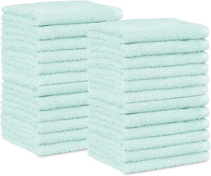 Amazon Basics Highly Absorbent 100% Cotton Washcloths by AmazonBasics