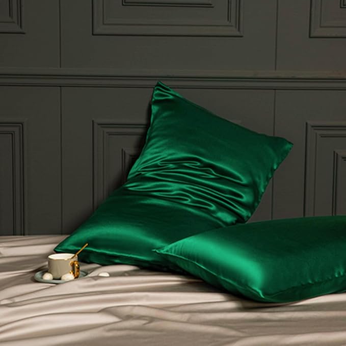 Oeko-TEX Certified Mulberry Silk Pillow Cases Green - Image 6