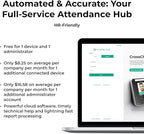 ANVIZ Time Clocks for Employees Small Business - Forever Free Cloud Software - FacePass 7 Pro Biometric Clock in and Out Machine - Support Door Access - Face + RFID + Pin Punching, FacePass 7 Pro