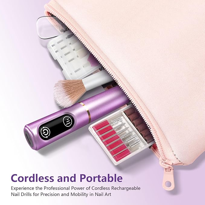 TUOBEO Cordless Nail Drill Electric Nail File Kit, Rechargeable Efile Set - Image 7